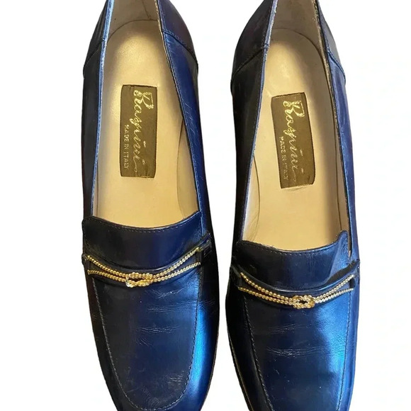 Raspini Firenze Vintage Leather Loafer Heels - Picture 3 of 9